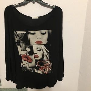 Large Selfie long sleeve Teenbell stretchy T